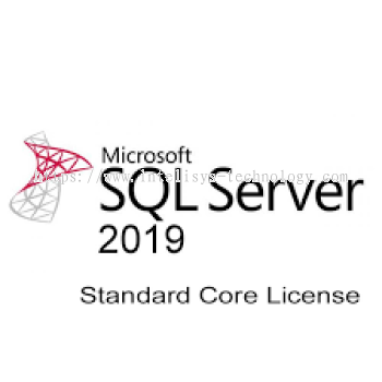 Microsoft SQL Server Standard Core SQLSvrStdCore 2019 SNGL OLP 2Lic NL CoreLic Qlfd