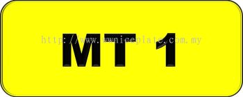 Number Plate MT1