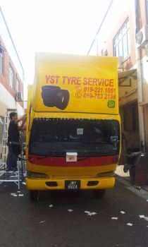 YST Tyre Services Lorry Sticker