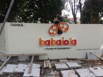 3D Emboss Aluminium Logo Signboard with L.E.D