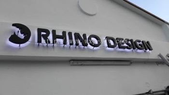 Rhino Design 铝立体字打背灯招牌