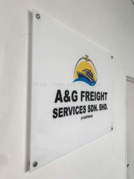 A & G Freight Services Sdn Bhd Acrylic Signage