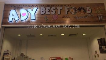 ADY Best Food Enterprise Acrylic Signage