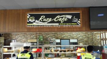 Ruza Cafe 灯箱招牌