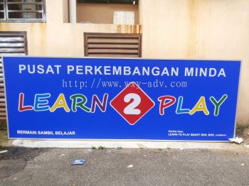 Learn 2 Play Polycarbonate Signage