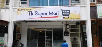 TK Super Mart Polycarbonate Signage