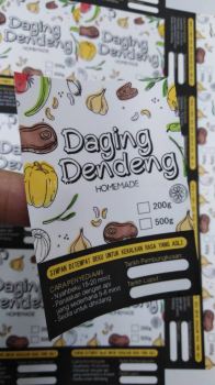 Daging Dendeng Label Sticker