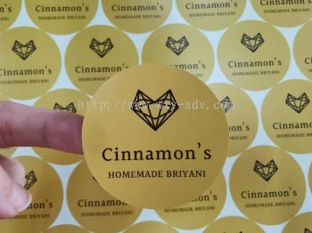 Cinnamon Label Sticker