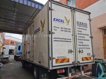 EXCEL FREIGHT MANAGEMENT Lorry sticker