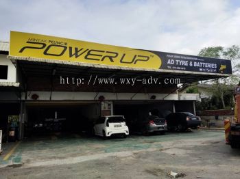 AD TYRE & BATTERIES Lightbox Signboard