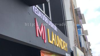 MJ LAUNDRY PVC signboard