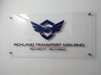 RICHLAND TRANSPORT SDN. BHD. 亚克力牌