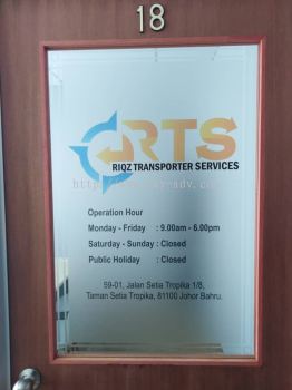 RIOZ TRANSPORTER SERVICES Frosted Sticker