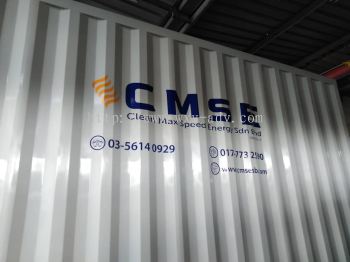 Clean Max Speed Energy Sdn Bhd Lorry sticker