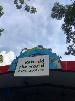 REBUILD THE WORLD PLANET LEGOLAND 铝3D立体字招牌