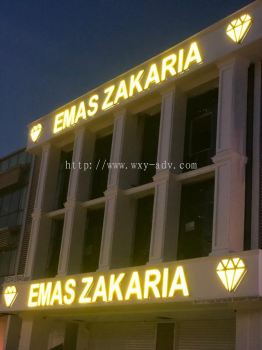 EMAS ZAKARIA 不锈钢打面灯招牌