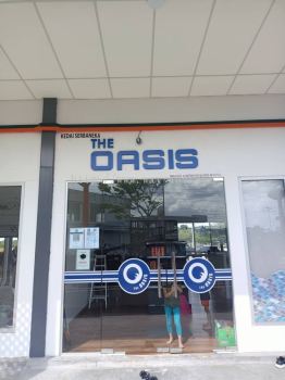 THE OASIS PVC signboard