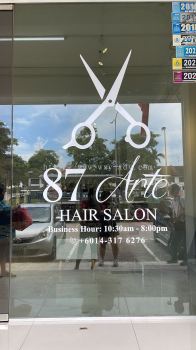 87 Arte HAIR SALON Cutting Sticker