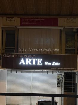 ARTE HAIR SALON 3D立体字打面灯招牌