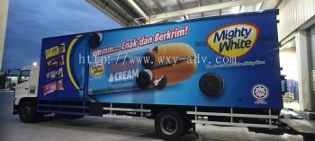 Mighty White Cookies & Cream Lorry Sticker