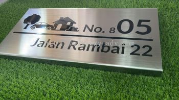 Stainless Steel Number Plate