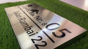 Stainless Steel Number Plate