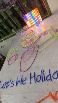 Let's We Holidays Neon Light Signboard