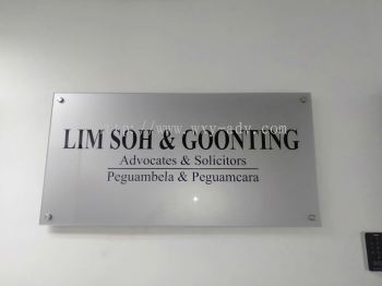 LIM SOH & GOONTING Acrylic Signage