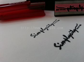 SimplyCity Pocket Stamp  Ruby Colour Cover With Black Ink 