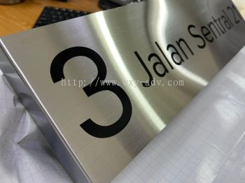 Stainless Steel Number Plate