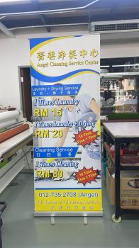 Angel Cleaning Service Center Roll Up Bunting