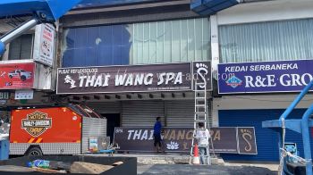 THAI WANG SPA Aluminium Box Up with Front Light Signage