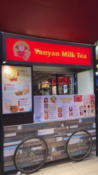 Yanyan Milk Tea Aluminium Box Up with Front Light Signboard