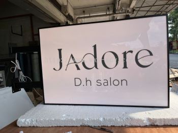 Jadore D.h salon Aluminium Box Up with Front Light Signage