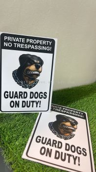 GUARD DOG  警告标志