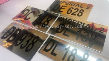 STAINLESS STEEL PLATE WITH ETCHING