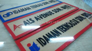 Cutting Sticker With Acrylic Room Sign