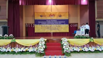 Backdrop Majlis Anugerah Perkhidmatan Cemerlang Warga Pendidikan Dareah Johor Bahru Tahun 2014