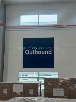 OUTBOUND/INBOUND_SIGNAGE_STICKER PAST ON POLY