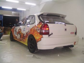 Honda Civic Ek9 Car Sticker