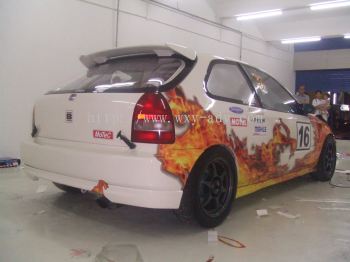 Honda Civic Ek9 Car Sticker