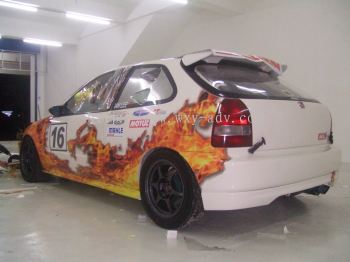 Honda Civic Ek9 Car Sticker