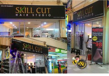 SKILL CUT HAIR STUDIO Acrylic 3D Emboss Signboard