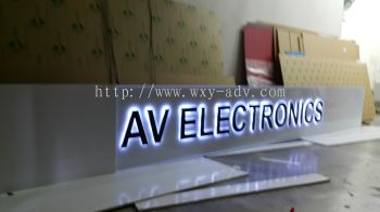 AV ELECTRONICS 亚克力立体打背灯招牌