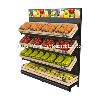 SINGLE-SIDED FRUITS AND VEGETABLES RACK