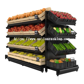 DOUBLE-SIDED FRUITS AND VEGETABLES RACK