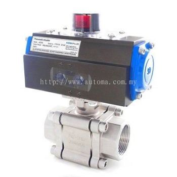 AT391B 3-PC-Body SS316 Ball Valve 2000psi