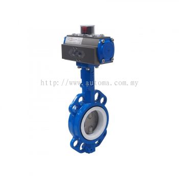 ACU Wafer Type Butterfly Valve (PTFE-Seat)