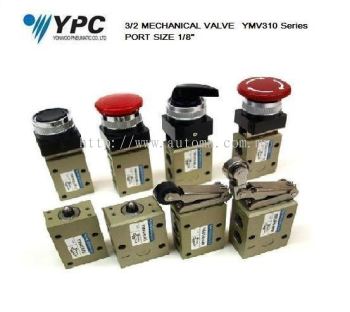 YMV310-FP, MS, SL (3/2-way Mechanical Valve 1/8")