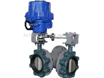 Electric Actuator Butterfly Valve 3-way